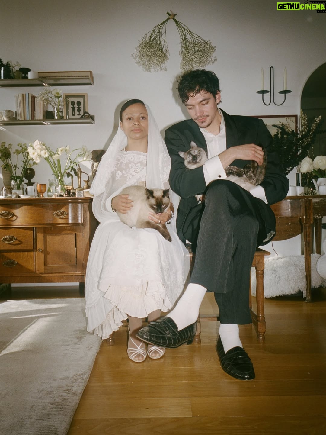Myha'la - 53.4K Likes - One year of marriage ♾️💍

Sos if this is how you’re finding out, promise we didn’t tell most everyone 😗

Incredible photography by our dear friend @quillemons 
Speedy officiating by @jojoplutz Endlessly grateful to our friends and family for helping make this day so very magical. 

❤️