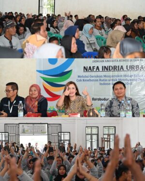 Nafa Urbach Instagram - Gerakan masyarakat di dapil 6 ❤️❤️ terus semangat nggih pak , buu jangan lupa cek kesehatan secara berkala 💪