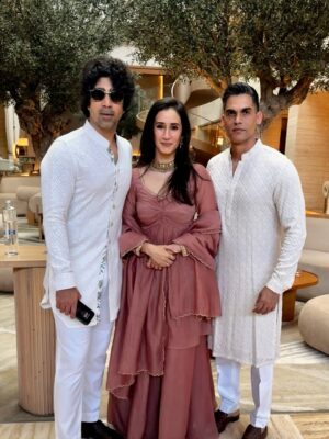 Namita Dubey Instagram - Still reeling from the most pious wedding of my closest friends 🤍🦢🤍
@sukkarannvats @himaadrri029 

Outfit gifted by @_ira_india 💌