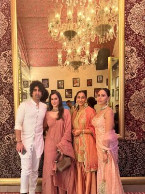 Namita Dubey Instagram - Still reeling from the most pious wedding of my closest friends 🤍🦢🤍
@sukkarannvats @himaadrri029 

Outfit gifted by @_ira_india 💌