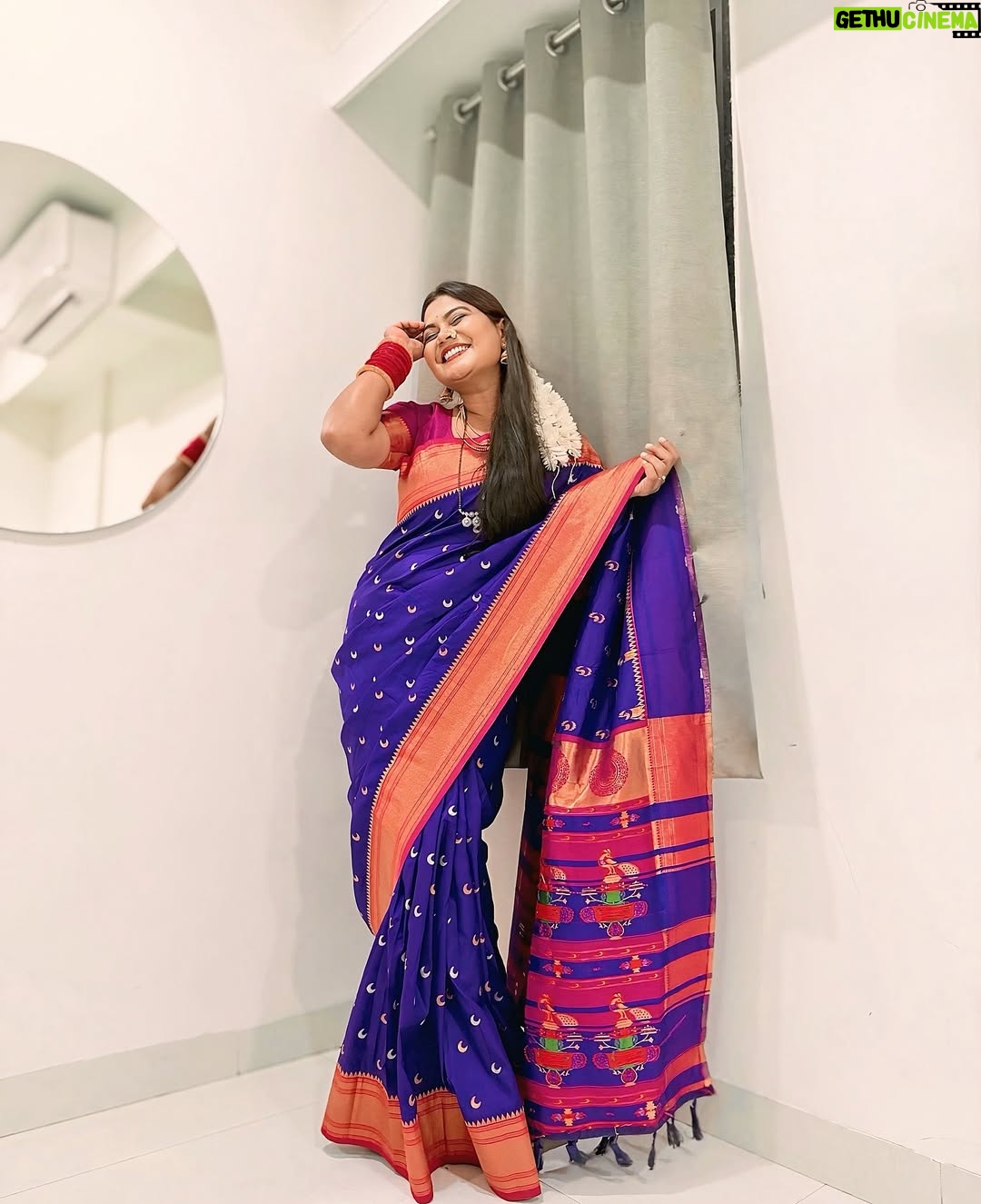 Namrata Sambherao - 3.8K Likes - 💙 माझं साडी प्रेम 🩷

Pc: by myself 

#actress #saree #tradition #love