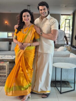 Nisha Krishnan Instagram - Mass entry into 2026! 💥 Working on something exciting with Nisha 🎥✨. When the vibe on set is this good, you know the output is going to be 'vera level.'
New year, new projects, same energy! Stay tuned for the magic we’ve been creating 💕 

#AdShoot #NewYear2026 #BehindTheScenes