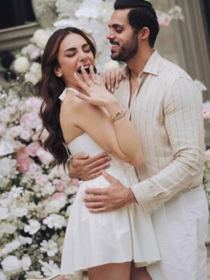 Nitibha Kaul Instagram - On this beautiful day, the love of my life asked me to be his forever 💍 After years of late night calls, airport goodbyes, endless tears, and loving each other across continents and time zones, this moment made every second worth it.

He did so well 🥺 A proposal straight out of my fairytale dreams- the surprise, the castle, the ring, and most of all, the man who makes me feel like the luckiest girl alive, every single day. I can’t wait for our next chapter…. our forever, together.

Still soaking in the magic of this day, still letting it sink in that I am a “fiancé” now. Can’t wait to share all the details & how he pulled this off, but for now, I’m just letting this moment sink in ♥️