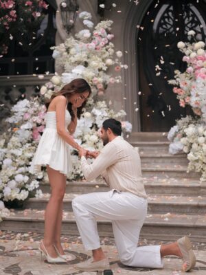 Nitibha Kaul Instagram - On this beautiful day, the love of my life asked me to be his forever 💍 After years of late night calls, airport goodbyes, endless tears, and loving each other across continents and time zones, this moment made every second worth it.

He did so well 🥺 A proposal straight out of my fairytale dreams- the surprise, the castle, the ring, and most of all, the man who makes me feel like the luckiest girl alive, every single day. I can’t wait for our next chapter…. our forever, together.

Still soaking in the magic of this day, still letting it sink in that I am a “fiancé” now. Can’t wait to share all the details & how he pulled this off, but for now, I’m just letting this moment sink in ♥️