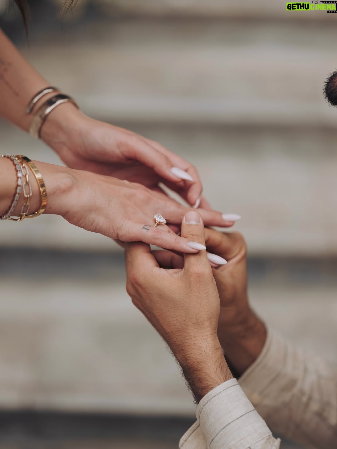 Nitibha Kaul - 153.5K Likes - On this beautiful day, the love of my life asked me to be his forever 💍 After years of late night calls, airport goodbyes, endless tears, and loving each other across continents and time zones, this moment made every second worth it.

He did so well 🥺 A proposal straight out of my fairytale dreams- the surprise, the castle, the ring, and most of all, the man who makes me feel like the luckiest girl alive, every single day. I can’t wait for our next chapter…. our forever, together.

Still soaking in the magic of this day, still letting it sink in that I am a “fiancé” now. Can’t wait to share all the details & how he pulled this off, but for now, I’m just letting this moment sink in ♥️