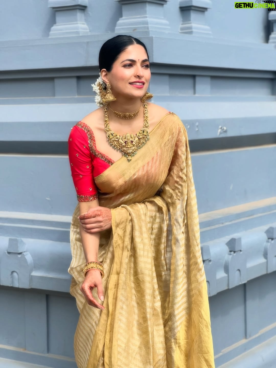 Parvathy Omanakuttan - 4K Likes - 6 yards of pure heritage , craftsmanship, tradition that symbolises femininity, grace and the embodiment of Shakti … A Saree always ensures to make every woman beautiful and I surely am feeling it 🥰