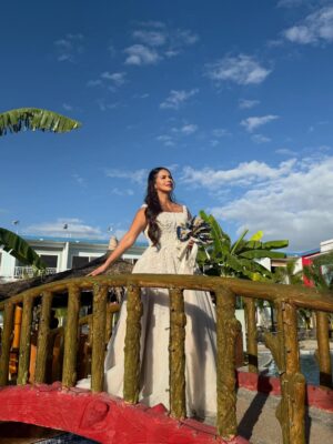 Patricia Javier Instagram - Behind the scenes of the movie “Ora’s De Peridgo “ Directed by @direkneal actors @jaymanalo , BembolRocco and Patricia Javier HMUP @mjildefonso wedding gown designer @bonaobracouture location @bluehotelporac