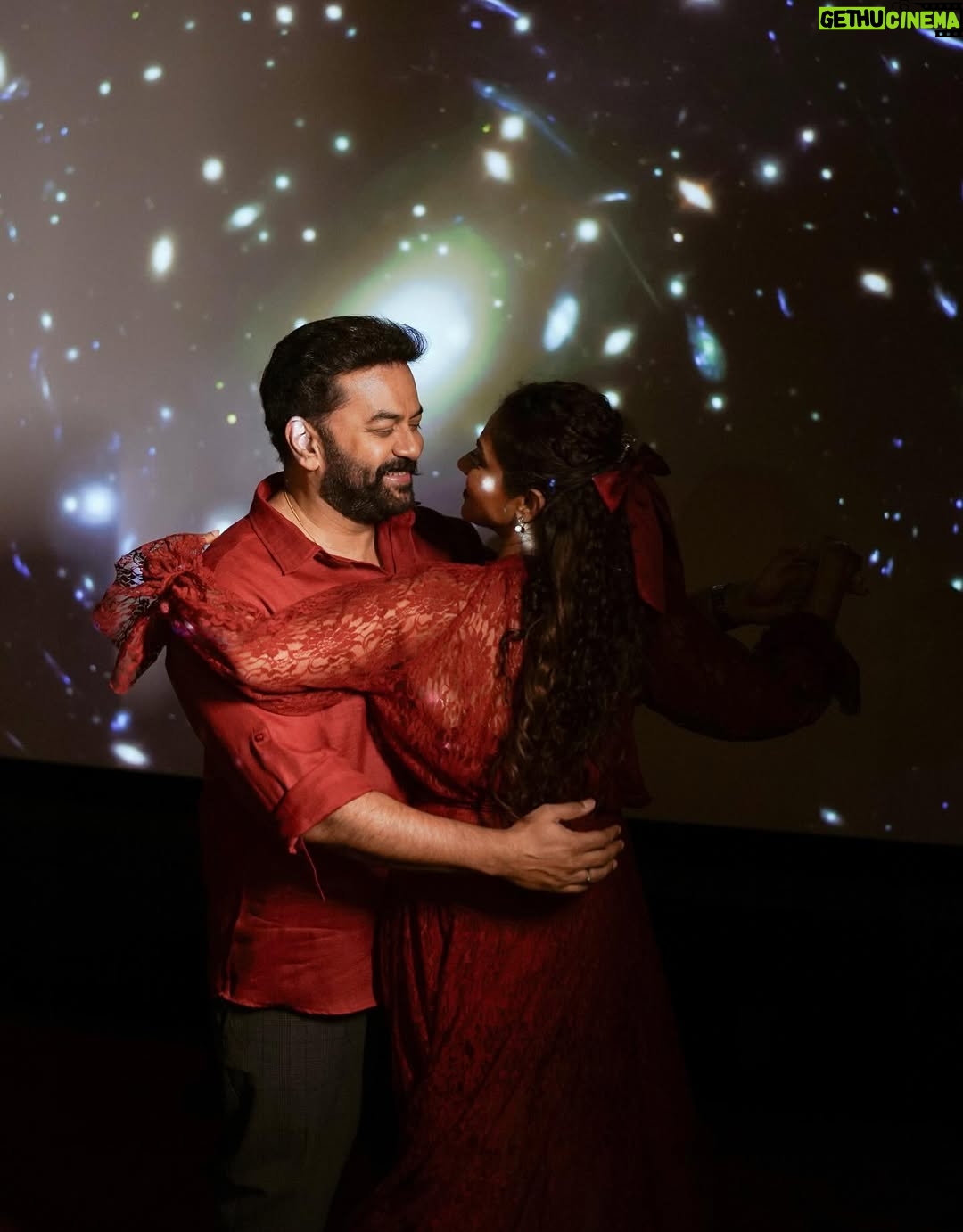 Poornima Indrajith - 201.4K Likes - Thank you for the endless love and warm wishes. Forever grateful. #23yearswithmybestfriend 
🧿🧿🧿
Wearing custom bespoke Pranaah, made with love.

Pic:  @yaami____