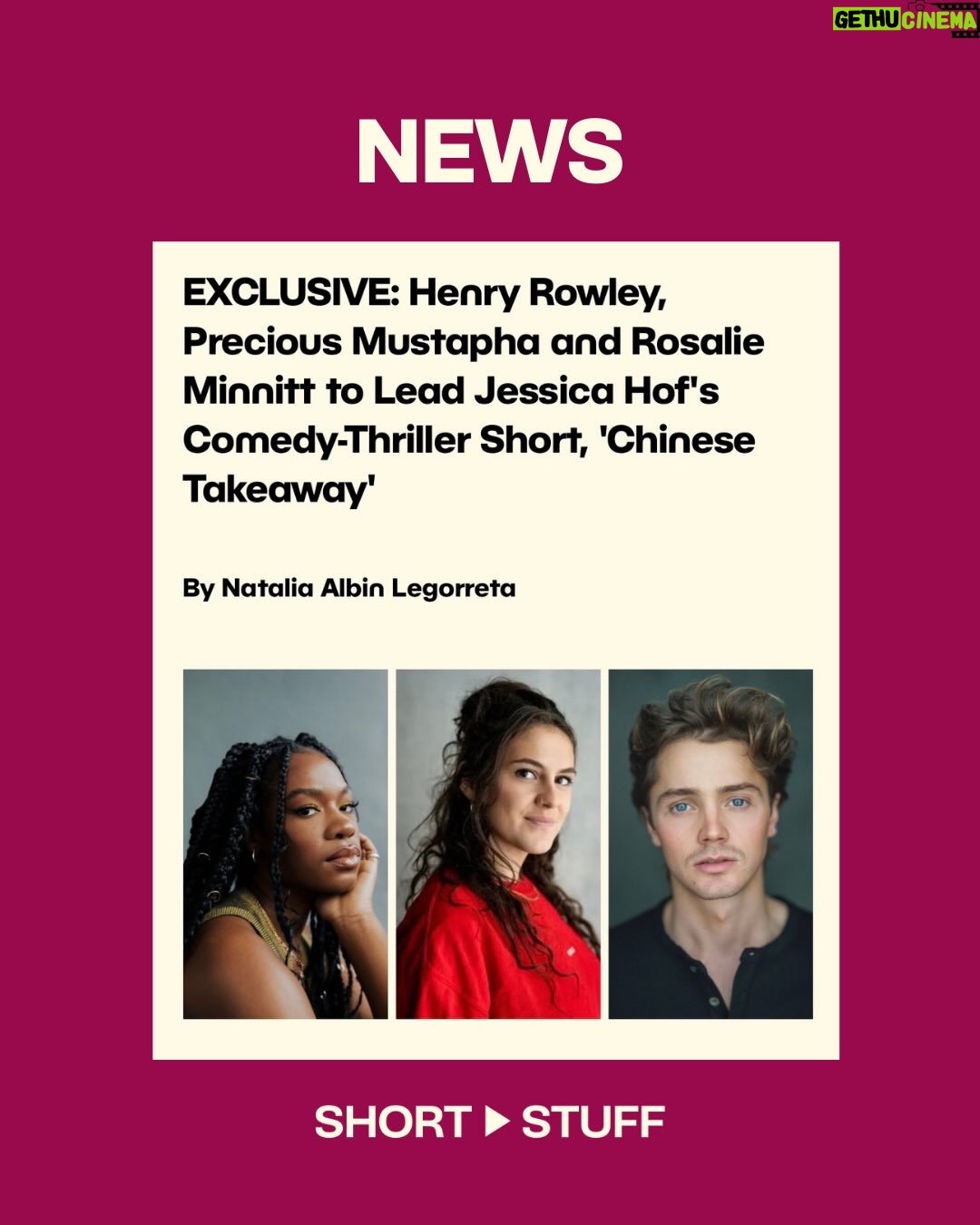 Precious Mustapha - 627 Likes - EXCLUSIVE: Cast announced for Jessica Hof’s comedy-thriller Chinese Takeaway includes Precious Mustapha, Henry Rowley and Rosalie Minnitt 

Read the full story and hear from the cast and crew on short-stuff.com ✨

@hofsstagram 
@preciousmustaph
@henryrowleyy 
@rosalieminnitt
@chinesetakeawayfilm
@curtainbangsproductions 
@roxanemnbourges