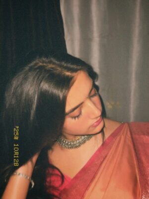 Priyanshi Yadav Instagram - A gaze that writes its own verse.🕊️🌙