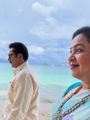 Raadhika Sarathkumar Instagram - Respect is one of the greatest expressions of love. To someone who I always bug🥰🥰🥰🥰🥰🥰Happy Anniversary 🥰❤️❤️❤️ @r_sarath_kumar