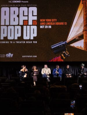 Ravyn Rochelle Instagram - Getting to interview such incredible directors & writers for a pop up of the longest running black film festival in the world still has me in awe!!!! Thank you ABFF for trusting and allowing me the pleasure of representing us & our culture ๐ค I was sooo nervous but hey! At least i looked good ๐ (styled by @velvetandrews_ ๐ค๐ผ๐ค๐ผ) I canโt wait for the BIG ONE this MAY 2026 for the 30th anniversary!! Itโs gonna be incredible to say the least โจ my fellow artist you really donโt wanna miss it!! So Get your tickets and start submitting those projects!! โค๏ธ