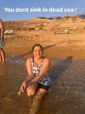Rethika Srinivas Instagram - Did you know ? 

You don’t swim in the Dead Sea… you float effortlessly like a pro 😌
	It’s one of the saltiest water bodies on Earth—about 10x saltier than the ocean.
	The Dead Sea sits at the lowest point on Earth, yet makes you feel elevated ✨
	Its mineral-rich mud is famous for skin-loving benefits—nature’s luxury spa.
	Despite its name, the Dead Sea is very much alive with minerals, just not fish.