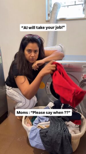 Sameera Reddy Instagram - #Ai will never replace us 💪🏼 #mom ❤️