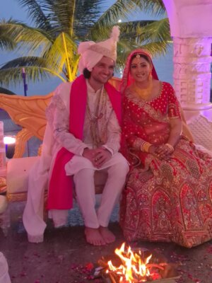 Sanchita Banerjee Instagram - After 14 beautiful years of love, laughter, patience, and countless memories — our dream has finally come true. 💍❤️
We are married! 🥹💫

This journey has been nothing short of magical. I want to begin by thanking Bholenath, my God, for everything — for guiding us, protecting us, and for finally blessing us with this moment we’ve dreamt of for so long. 🙏

To our families, thank you for your endless love, support, and understanding. You’ve stood by us through every phase, and this day wouldn’t have been possible without your blessings. 💕

To our friends, thank you for always being our biggest cheerleaders — for your constant love, wishes, and support through all these years. You made this celebration even more special. 🤍

And to Ruhaan, my partner, my best friend, my forever — thank you for being you. For always standing by my side, for believing in us, and for loving me unconditionally. I love you now, and I’ll love you forever. ❤️

This is not just a wedding — it’s the celebration of a bond that has grown stronger with time, faith, and love. I am truly overwhelmed and filled with gratitude. Here’s to forever, to love, and to the most beautiful new beginning of our lives. ✨🧿❤️😇🤗

#JustMarried #DreamComeTrue #14YearsOfLove #GratefulHeart #ForeverUs #BholenathBlessings #NewBeginnings #newlife #instagood #love #smile #happy #instadaily #ootd #picoftheday #blessed