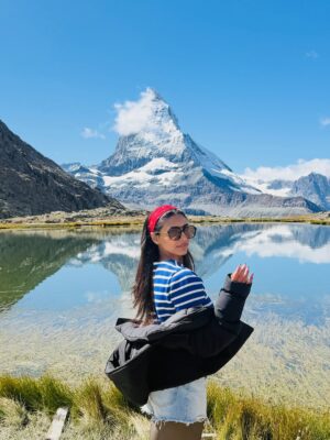 Sapthami Gowda Instagram - Just a “FEW” vacay pictures ! 

Wish I could put all 1000 pictures at once, like a physical photo album ! 

🚠🚞🏔️🧿