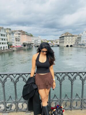 Sapthami Gowda Instagram - Just a “FEW” vacay pictures ! 

Wish I could put all 1000 pictures at once, like a physical photo album ! 

🚠🚞🏔️🧿
