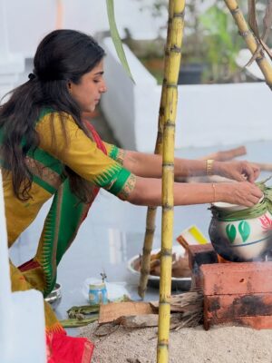 Shalini Balasundaram Instagram - A celebration of gratitude, growth, and grace. Happy Pongal #shalinibalasundaram #pongalcelebration