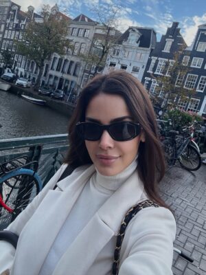 Shazahn Padamsee Instagram - A little AMS dump ❌

1. Calm by the canals 
2. No cap needed 🫶
3. My @yslbeauty travel essentials 
4. Happy place
5. Bumped into @realblackcoffee at our hotel lobby 
6. No points for guessing whose gig we went to 😅
7. Shady business. The store owner prob hates me after how many selfies I took
8. @amsterdamdanceevent readyy 
9. My “Bite in the wind” expression 
10. Say cheese- spent half my trip here literally trying ALL cheese they had 
11. Conference time 
12. Met @josephcapriati any guesses where again 😆
13. Dark chocolate tart of my dreams 
14. Gorg interiors @rosewoodamsterdam loved every bit of our stay here 
15. Oh and their cafe latte was 💯
16. What. A. Night 
17. Day 0
18. :) 
19. Pink wheels big feels 
20. Tot volgend jaar Amsterdam 🫶