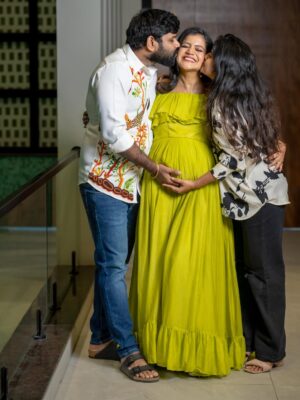 Shiva Jyothi Instagram - Spoiling with love & styling with perfection ..
designer pinni vibes ✨💖 @navya.marouthu 💖

Outfits & Styling @navya.marouthu 💖

Clicks @landscapeweddings 💖

#ɴᴇᴡᴘᴏsᴛ #babybump #babyphotoshoot #jyothakka #shivajyothi
