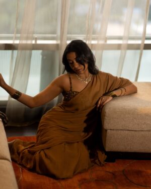 Shivathmika Rajashekar Instagram - Nandri ✨

Styled by @shefalideora_ 
Captured by @chinthuu_kliicks
Wearing @ritikaguptaofficial
Jewellery @adorebypriyanka