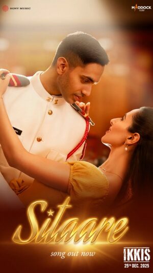 Shweta Bachchan Nanda Instagram - God bless you Agastya and Simar, shine bright ✨  A love written in Sitaare… the new love ballad sung by Arijit Singh 💫
Bas tumse milne ki der hi toh thi. ❤

#Sitaare song out now.
Link in bio✨

Experience courage in cinemas.
#Ikkis releasing on 25th December 2025.

@aapkadharam #AgastyaNanda @jaideepahlawat @simarbhatia18 #SriramRaghavan #ArijitBiswas #PoojaLadhaSurti #DineshVijan #BinnyPadda @sharadakarki @poovijan @arijitsingh @amitabhbhattacharyaofficial @vijayganguly @am.anil.m @maddockfilms @sonymusicindia