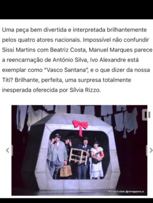 Sílvia Rizzo Instagram - Estamos de volta
“Entraria Nesta Sala” de @ricardo_neves_neves 
Dias 29/30  no @cineteatrolouletano 
.
@sissi_martins 
@manuel_marques_oficial 
@ivoalexandre_actor
.
@andradesantos_a
@josevareiroleite