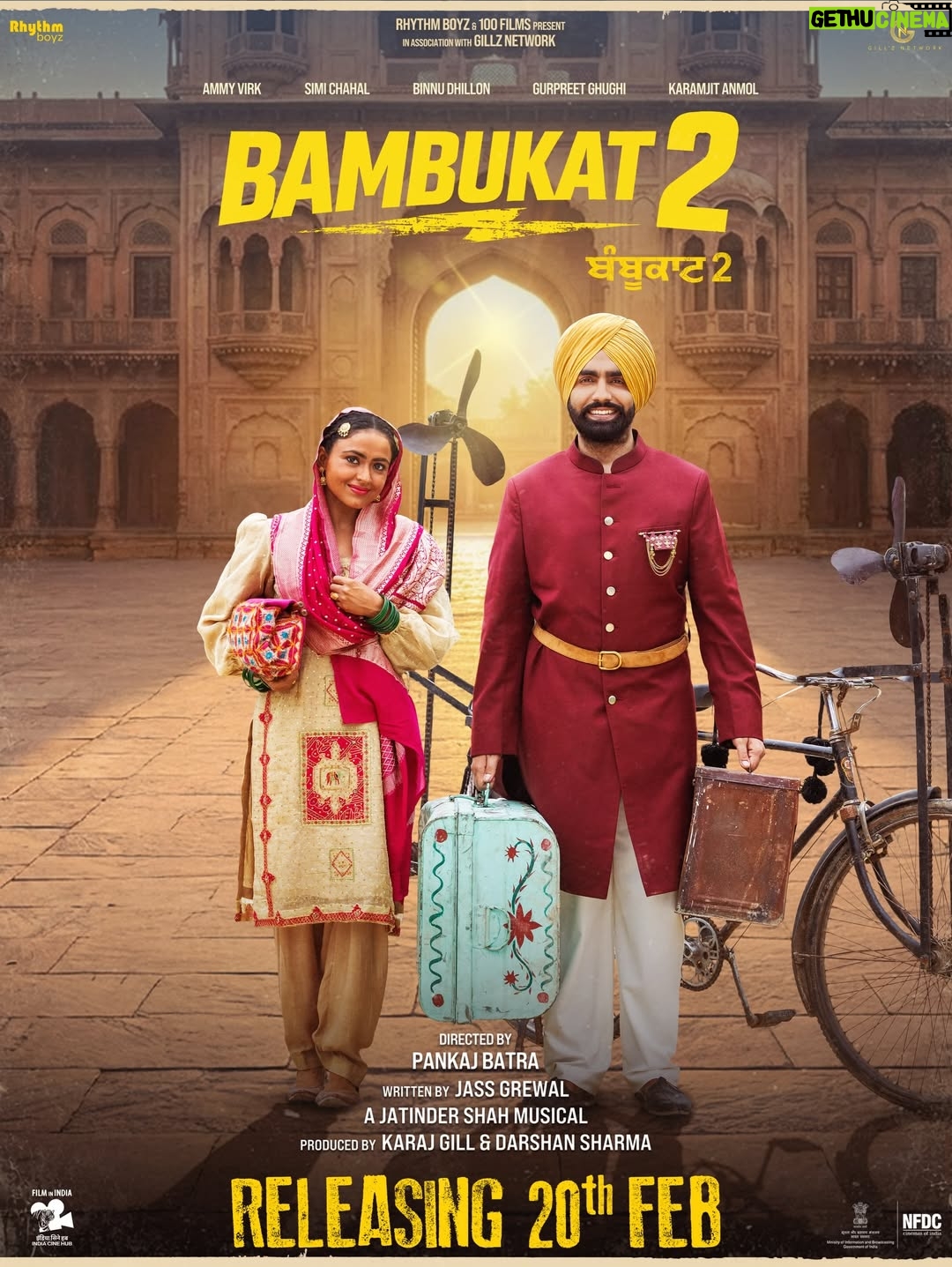 Simi Chahal - 40.8K Likes - Your Bambukat Team is back with a bang! New look, new style, new entertainment guaranteed! #Bambukat2 Trailer on the way!

Directed by @iampankajbatra
Produced by @karajgill @amrindergill @darshansharma335 @officialgillznetwork #100films
Written by #JassGrewal
Music by @jitendershah10

@rhytmboyzentertainment  @ammyvirk @simichahal9  @ghuggigurpreet @binnudhillons @karamjitanmol 
@thestylishsingh 
@vineetmalhotra @vikramdahiya707 @manishmore8