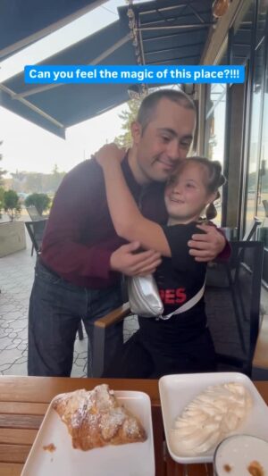 Sofia Sanchez Instagram - About a year and a half ago, RODS Heroes traveled with a team of wonderful individuals within the disability community and many allies who are aligned in their desire for change:

~Change in the way Down syndrome is viewed and talked about.
~Change in the way society treats those with disabilities. 
~Change in the way newly diagnosed families are shared the news.
~Change in the amount of children who end up in orphanages all throughout the world simply because they have Down syndrome.

We met so many amazing people in Armenia who stand with us in our cause and visited this incredible bakery @aregakbakery - where the lovely Hovo served us. We are delighted to share this encounter between him and @the.sofia.sanchez , once again.

Because we CAN be heroes! Each and every one of us! Comment below if you agree and stand with us in our mission- to uncover the superpowers of individuals with Down syndrome!