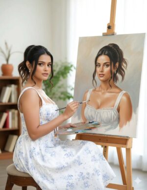 Sonyaa Ayodhya Instagram - @sonyaaayodhya ✨🖌️🎨♥️
.
.
@ikacreaton 
#ikacreator #sonyaaayodhya #painting🎨_art #brushpainting #myfavoriteperson❤️