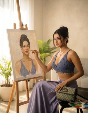 Sonyaa Ayodhya Instagram - @sonyaaayodhya ✨🖌️🎨♥️
.
.
@ikacreaton 
#ikacreator #sonyaaayodhya #painting🎨_art #brushpainting #myfavoriteperson❤️
