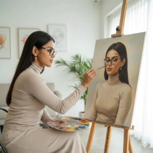 Sonyaa Ayodhya Instagram - @sonyaaayodhya ✨🖌️🎨♥️
.
.
@ikacreaton 
#ikacreator #sonyaaayodhya #painting🎨_art #brushpainting #myfavoriteperson❤️