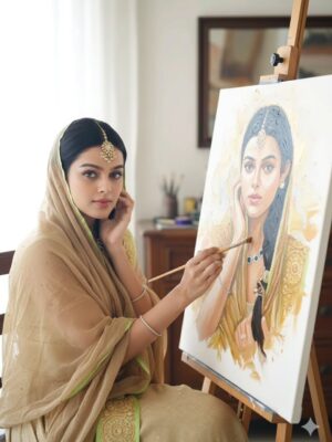 Sonyaa Ayodhya Instagram - @sonyaaayodhya ✨🖌️🎨♥️
.
.
@ikacreaton 
#ikacreator #sonyaaayodhya #painting🎨_art #brushpainting #myfavoriteperson❤️