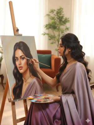 Sonyaa Ayodhya Instagram - @sonyaaayodhya ✨🖌️🎨♥️
.
.
@ikacreaton 
#ikacreator #sonyaaayodhya #painting🎨_art #brushpainting #myfavoriteperson❤️
