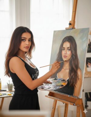 Sonyaa Ayodhya Instagram - @sonyaaayodhya ✨🖌️🎨♥️
.
.
@ikacreaton 
#ikacreator #sonyaaayodhya #painting🎨_art #brushpainting #myfavoriteperson❤️