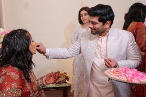 Srishti Jain Instagram - Right here on this very platform our story began , and here we are announcing the beginning of our forever! Surrounded by love, laughter, family and friends. 

Our hearts are so so full! It still feels surreal! 

PS - I cannot wait to marry you my baby! 
I love you to the moon and back!

Srishti’s outfit - @gaiabyarchie
