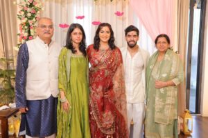 Srishti Jain Instagram - Right here on this very platform our story began , and here we are announcing the beginning of our forever! Surrounded by love, laughter, family and friends. 

Our hearts are so so full! It still feels surreal! 

PS - I cannot wait to marry you my baby! 
I love you to the moon and back!

Srishti’s outfit - @gaiabyarchie