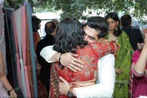 Srishti Jain Instagram - Right here on this very platform our story began , and here we are announcing the beginning of our forever! Surrounded by love, laughter, family and friends. 

Our hearts are so so full! It still feels surreal! 

PS - I cannot wait to marry you my baby! 
I love you to the moon and back!

Srishti’s outfit - @gaiabyarchie