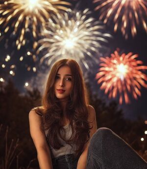 Suzanna Mukherjee Instagram - Grateful for a year that stripped away ease but gifted clarity👼🐣New souls, deeper strength, and a few painful goodbyes that changed everything 🥂 Cheers to another year of surviving the circus, chasing the art, and calling chaos a career. 🎬✨

#dhurandharyearloading #fireworks #happynewyear❤️