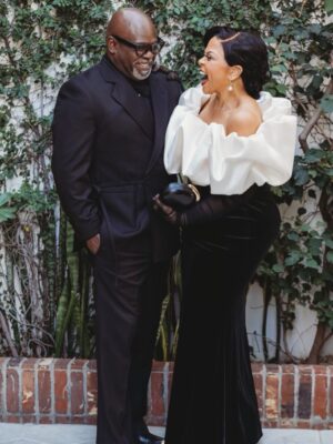 Tamela Mann Instagram - We Did It Bae! 

You brought me to the @grammys and spoiled me rotten! Thank you for believing in me, pushing me to be my best self and loving me through the losses. Truth Is I’m Yours! Forever and Always 🤍💋 #Winning

Styled by @beeombi 
MUA: @ashleyriosactress 
Shot by @jugglingthejohnsons
