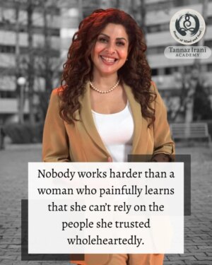Tannaz Irani Instagram - There is a quiet transformation that happens
when trust collapses and clarity enters.

A woman doesn’t harden in that moment 
she wakes up.

She learns how to stand without leaning.
How to build without borrowing strength.
How to show up for herself in ways she once expected from others.

This isn’t about resentment.
It’s about self-reliance born from truth.

When dependency dissolves,
focus sharpens.
Boundaries strengthen.
And inner authority rises.

That version of a woman doesn’t hustle from pain 
she moves from self-respect.

And nothing works harder than that.

💛 Tell me - what did trusting yourself teach you?

[female resilience mindset
self reliance growth
emotional strength women
healing after betrayal
inner authority development]

#EmotionalStrength
#SelfReliance
#WomenRising
#InnerAuthority
#TannazIrani