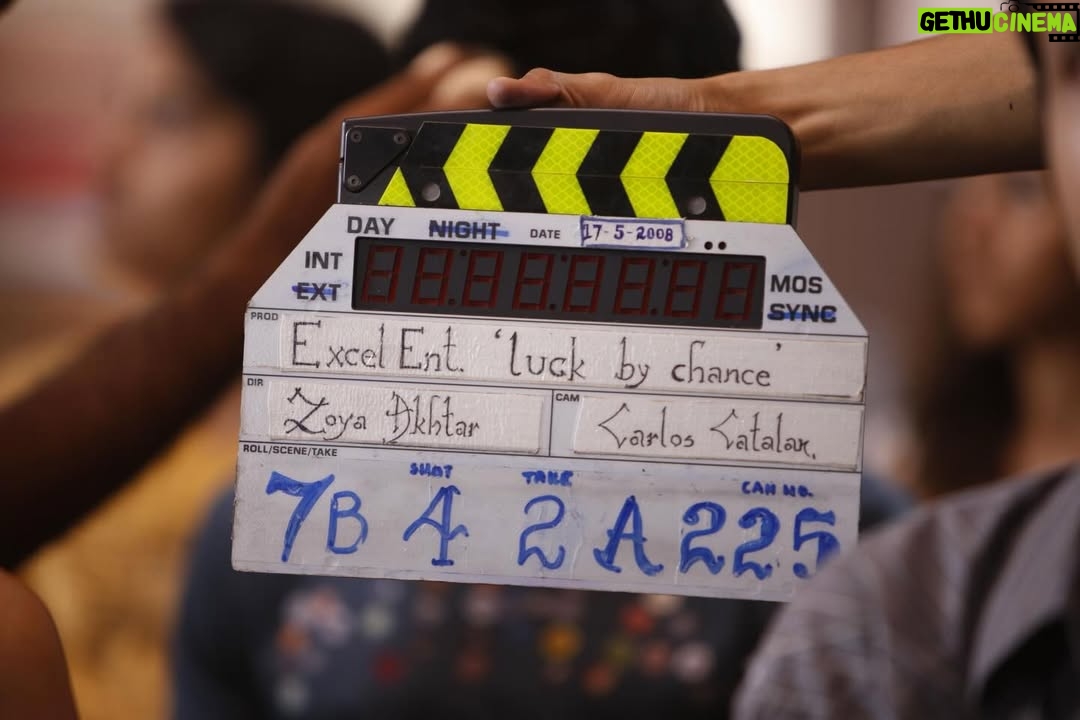 Zoya Akhtar - 23.5K Likes - Luck By Chance 2008 ♥️ Those were the days: 

1. It was my first 
2. We shot on film 
3. We had prints 
4. Romance ruled the screen
5. My first hero was my first hero 
6. The skies were blue 
7. Actors were friends that hung out on set
8. This was a nuanced conversation 
9. Akira was a baby 
10. Carlos was a kid 
11. Reema and me were unofficial co-writers 
12. No one looked at their phones in the morning 
13. Life was a dream 😊