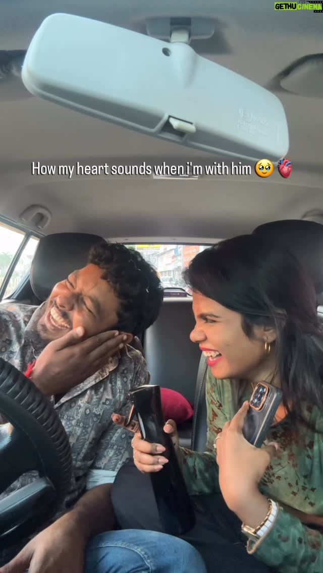 Aarthi Chandran - 7.6K Likes - My inner voice when i'm with him 🥹🧿
Sometimes I try to act all grown, composed, emotionally put together…
But the moment I’m with him,
my inner voice stops overthinking…
and turns into a literal baby.
Soft giggles🤭 
Uncontrollable laughs 😹 
That pure, silly kind of happiness
that doesn’t need a reason ☺️
It’s like something inside me feels safe enough
to just… be small, be playful, be free.
And in those moments,
I realize that love isn’t always loud or dramatic.
Sometimes,
it just sounds like a baby laughing inside your heart🤍🥹🫀🫂🧿

#reelsinstagram #mableaarthi #aaloha #fyp #couple