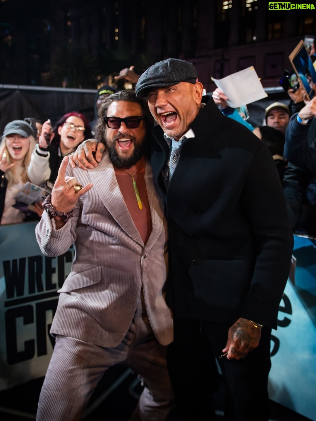 Adria Arjona - 565.9K Likes - What a night in London.
Celebrating The Wrecking Crew with mi amor @adriaarjona , our ohana and the crew that makes it all happen. Aloha j 
.
Streaming January 28. 
@amazonmgmstudios @primevideo @harleydavidson