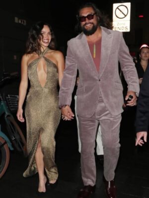 Adria Arjona Instagram - What a night in London.
Celebrating The Wrecking Crew with mi amor @adriaarjona , our ohana and the crew that makes it all happen. Aloha j 
.
Streaming January 28. 
@amazonmgmstudios @primevideo @harleydavidson