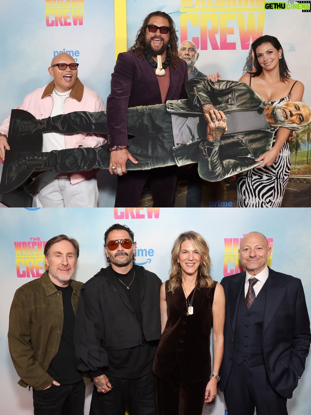 Adria Arjona - 258.5K Likes - NYC! The Wrecking Crew premiere with mi amor @adriaarjona 
Mahalo to New York, the cast, crew, and producers.
@primemovies streaming January 28.
Aloha, J 🤙🏽