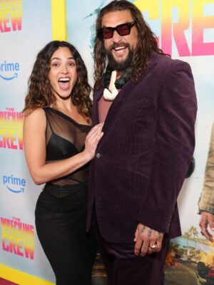 Adria Arjona Instagram - NYC! The Wrecking Crew premiere with mi amor @adriaarjona 
Mahalo to New York, the cast, crew, and producers.
@primemovies streaming January 28.
Aloha, J 🤙🏽