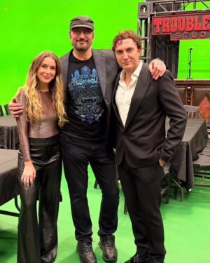 Alexa PenaVega Instagram - Had a blast with the SPYKids: Daryl Sabara and Alexa Peña Vega, recreating moments from the film during the Texas Hall of Fame induction of the movie last night. SPYkids celebrating its 25th anniversary! It was so wonderous having them back home on our green screen and soundstages reliving the magic they brought to those films. Was a very special night!
