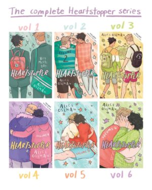 Alice Oseman Instagram - Introducing the cover of HEARTSTOPPER VOLUME 6, the final volume of Heartstopper 🍂💚

Drawing and designing this cover while knowing it’s the last one was toughhhhhh. There were many different avenues I explored, but a kiss always felt like the right choice. Now the set is complete. A COMPLETE SERIES! A SIX BOOK SERIES!

🍂 Everyone in school knows Nick and Charlie. Everyone knows they’re going to be together forever. But Charlie’s busy with his bid to become head boy. And while Nick is preparing to leave for uni, he’s starting to wonder who he’ll be... without Charlie. 🍂

It’s out from July 2nd!! Pre-orders are open now!!