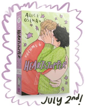 Alice Oseman Instagram - Introducing the cover of HEARTSTOPPER VOLUME 6, the final volume of Heartstopper 🍂💚

Drawing and designing this cover while knowing it’s the last one was toughhhhhh. There were many different avenues I explored, but a kiss always felt like the right choice. Now the set is complete. A COMPLETE SERIES! A SIX BOOK SERIES!

🍂 Everyone in school knows Nick and Charlie. Everyone knows they’re going to be together forever. But Charlie’s busy with his bid to become head boy. And while Nick is preparing to leave for uni, he’s starting to wonder who he’ll be... without Charlie. 🍂

It’s out from July 2nd!! Pre-orders are open now!!